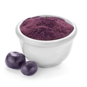 Acai Powder and berries in a bowl