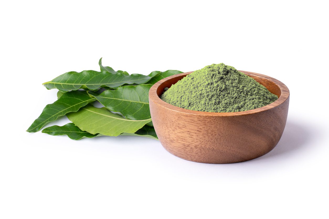 Dried neem leaf powder