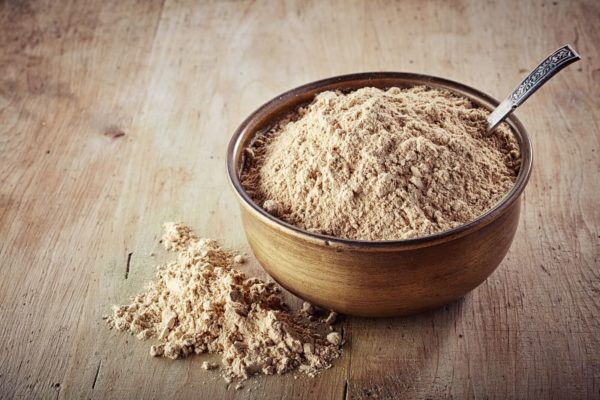 Maca Powder in a bow